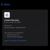iPhone 16 128GB Ultramarine Garansi Resmi (Second)