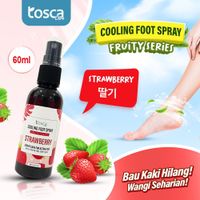 TOSCA Cooling Foot Spray Fruity Series Penghilang Bau Kaki Melembabkan Kulit Kaki 60ML