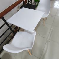 Set Meja Kursi Cafe Putih