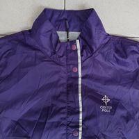 Center Pole Women Running Jacket Pocket Zipper Purple size S