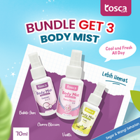 Bundle Get 3 Botol TOSCA Body Mist Perfume Cool and Fresh Parfum Badan Wanita 70ml