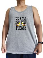 Singlet Distro Jumbo Beach Ukuran Besar 3XL 4XL lingkar dada 120cm - 128cm