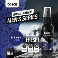 TOSCA Deodorant Spray Tawas Khusus Pria Natural Deo Fresh Anti Bau Badan, Anti Bau Ketiak 60ML