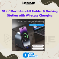 10in1 Adapter Wireless Charger HP Holder Port Hub Extension Docking Type-C 