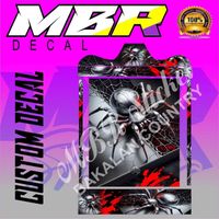 Stiker decal sangkar kotak