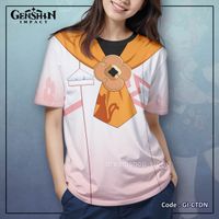 Kaos Fullprint Anime Game Genshin Impact Diona