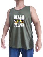 Singlet Distro Jumbo Beach Ukuran Besar 3XL 4XL lingkar dada 120cm - 128cm