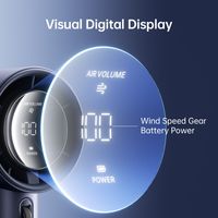 Kipas Angin Portable JISULIFE Pro1 Hand Fan Mini Led Digital Display Speed