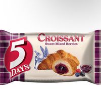 5 Days Croissant 5Days 60g Pandan Srikaya / Keju / Cokelat / Mixed Berries