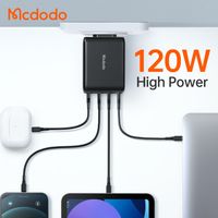 MCDODO Charger 120W Gan Power Super Fast Charging QC 5.0 PD USB C Kepala Adaptor Handphone 0771