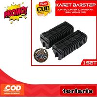 Karet Barstep Depan Jupiter Lama-MX-Z & Vega Old-R-R New-ZR & Force 1-F1ZR-F1 ZR & RX King Footstep-Foot-Kaki-Bar Step Injekan 1 Set-2 Pcs