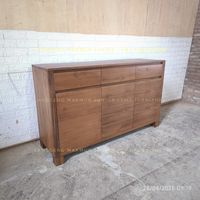 bufet credenza meja samping minimalis Sarah 150cm jati jepara
