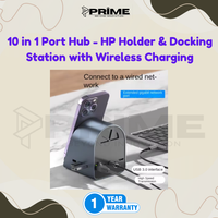 10in1 Adapter Wireless Charger HP Holder Port Hub Extension Docking Type-C 