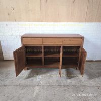 bufet credenza meja samping minimalis Sarah 150cm jati jepara