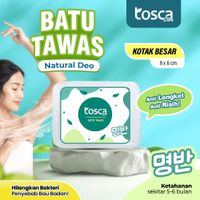 DEODORANT BATU TAWAS TOSCA / PENGHILANG BAU KETIAK AMPUH MENCEGAH BAU KETIAK ALAMI