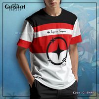Kaos Fullprint Anime Game Genshin Impact Bennett x Keep