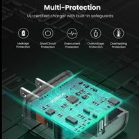 Ugreen 50698 Charger PD 20W Fast Charging Kepala Adaptor HP With Kabel MFi USB C CD137
