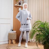 Baju Olahraga One Set Setelan Atasan Baju Dan Rok Legging Stella Jersy 