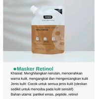 EGG RETINOL SNAKE VENOM GOLD MASK 100gr Face Masker Anti Aging Emas Peptide