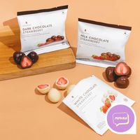 The RR Chocolate Dragees Casual Cokelat Dark Almond Strawberry Milk
