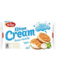 Roma Biskuit Kelapa Cream 180g Cokelat / Susu Vanila