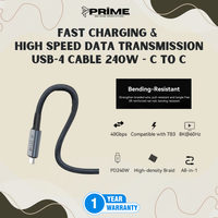 Kabel Data USB-4 Kecepatan Tinggi 240W C ke C