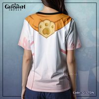 Kaos Fullprint Anime Game Genshin Impact Diona