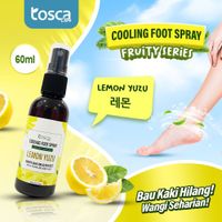 TOSCA Cooling Foot Spray Fruity Series Penghilang Bau Kaki Melembabkan Kulit Kaki 60ML