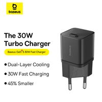 Baseus Charger USB Type C PD 30W Fast Charging QC Adaptor Mini Gan5S