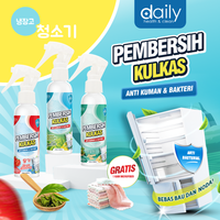 CAIRAN PEMBERSIH KULKAS ANTI BAKTERIAL 100mL / PENGHARUM DAN PEMBERSIH KULKAS DAILY