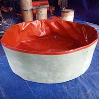 Kolam Terpal Bulat Tanpa Rangka A20 Diameter 1 m tinggi 45cm Untuk Budidaya