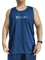 Singlet Distro Jumbo Kanji Ukuran Besar 3XL 4XL lingkar dada 120cm - 128cm