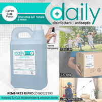 DESINFEKTAN DAILY REGULER DISINFEKTAN ANTISEPTIC 5 LITER SIAP PAKAI / DAILY DESINFEKTAN 5 LITER