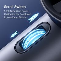 Kipas Angin Portable JISULIFE Pro1 Hand Fan Mini Led Digital Display Speed
