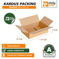 DAILY BOX KARDUS AMAN PERLINDUNGAN MAKSIMAL BARANG PRODUK UK (19X12X5)