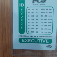 Plastik ID Card Case A3 (115 mm x 92 mm)