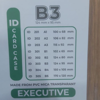 Plastik ID Card Case B3 (124 mm x 95 mm) YUSHINCA