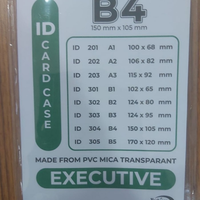 Plastik ID Card Case B4 (150 mm x 105 mm) YUSHINCA