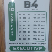 Plastik ID Card Case B4 (150 mm x 105 mm) YUSHINCA