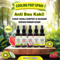 TOSCA Cooling Foot Spray Fruity Series Deodorant Kaki Penghilang Bau Kaki