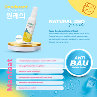 TOSCA Paket Bundling Deodorant Baby Fresh + Batu Tawas Perawatan Ketiak Alami