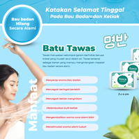 TOSCA Paket Bundling Deodorant Baby Fresh + Batu Tawas Perawatan Ketiak Alami