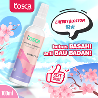 TOSCA Natural Deodorant Spray 100ml Aroma Cherry Blossom deodorant tawas alami