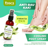 TOSCA Cooling Foot Spray Aroma Korean Tea Sejuk dan Harum