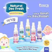 PAKET 5pcs Deodorant Spray Tosca / Deodorant Baby Perfume Series Tawas Cair 100ml