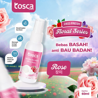 Natural Deodorant Spray 60ml Tosca Deodorant Floral Series Tawas Cair Alami Mencegah Bau Ketiak