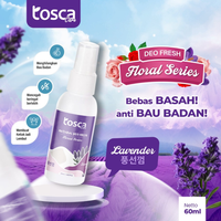 Natural Deodorant Spray 60ml Tosca Deodorant Floral Series Tawas Cair Alami Mencegah Bau Ketiak