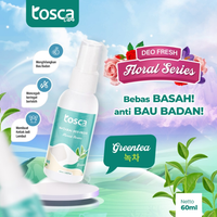 Natural Deodorant Spray 60ml Tosca Deodorant Floral Series Tawas Cair Alami Mencegah Bau Ketiak