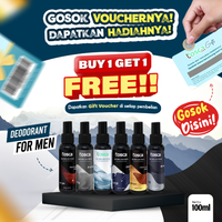 Buy 1 Get 1 Free TOSCA Natural Deodorant Spray 100ml Deo Fresh Man Deodorant Tawas Pria