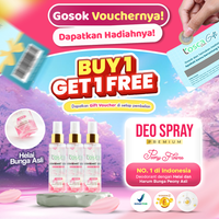 BUY 1 GET 1 FREE TOSCA Deodorant Spray 100ml Deo With Peony Flower Mencerahkan dan Mencegah Bau Ketiak Non Alkohol